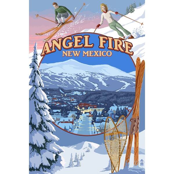 Shop Angel Fire New Mexico Winter Scenes Montage Lantern