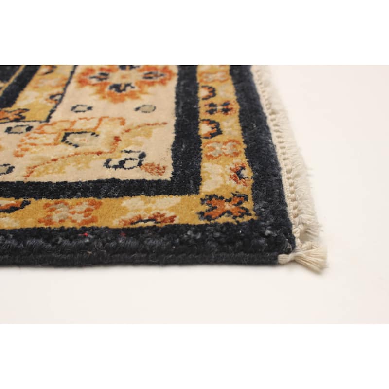 ECARPETGALLERY Hand-knotted Jamshidpour Dark Navy Wool Rug - 2' 4" x 4' 6"