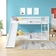 preview thumbnail 20 of 18, Full over Full Bunk Bed with Slide and Ladder