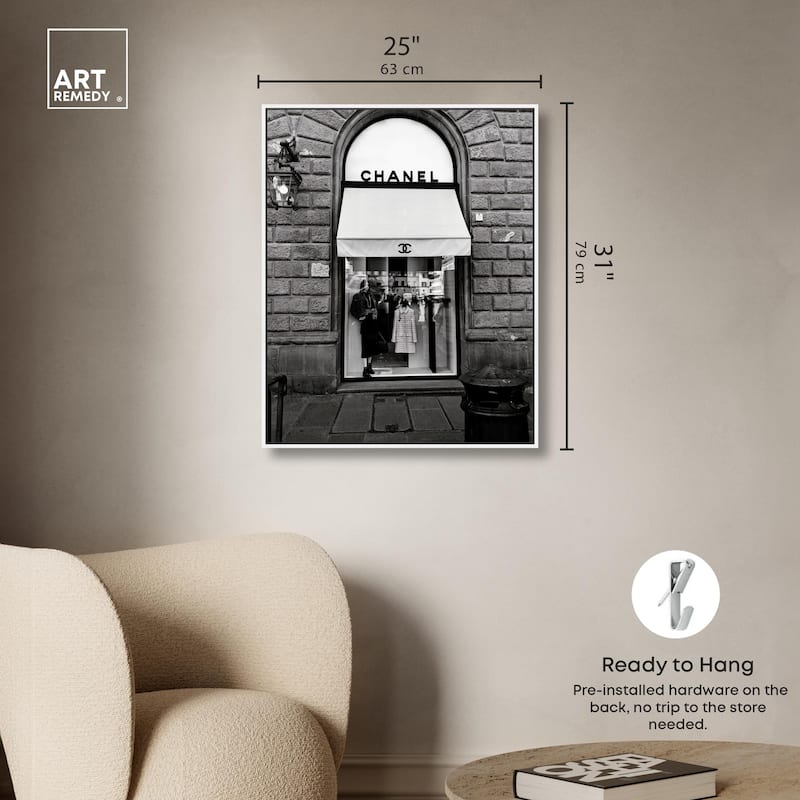 Fashion House Window Canvas by Art Remedy