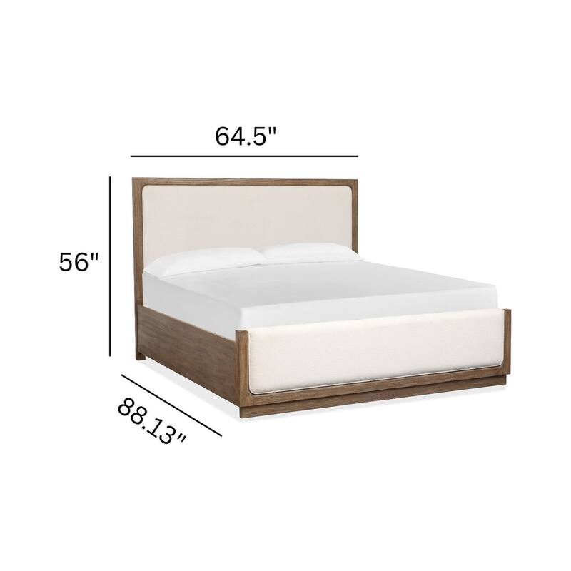 Magnussen Home Westbourne Dark Umber Upholstered Panel Bed