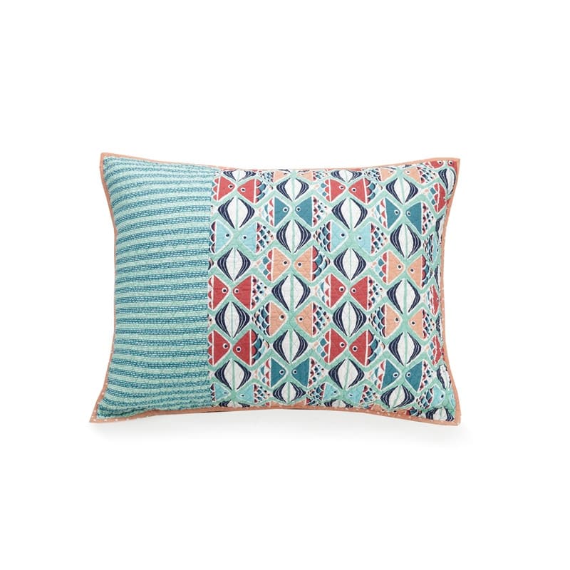 Vera Bradley Go Fish 100% Cotton Single Pillow Sham