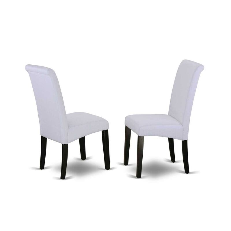 5-Piece Dining Room Set - Rectangular Table & 4 Parson Chairs - Distressed Jacobean Finish - 72