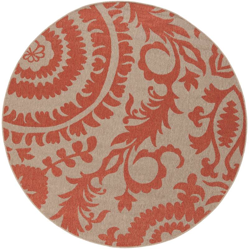 Livabliss Nina Contemporary Floral Indoor/Outdoor Area Rug
