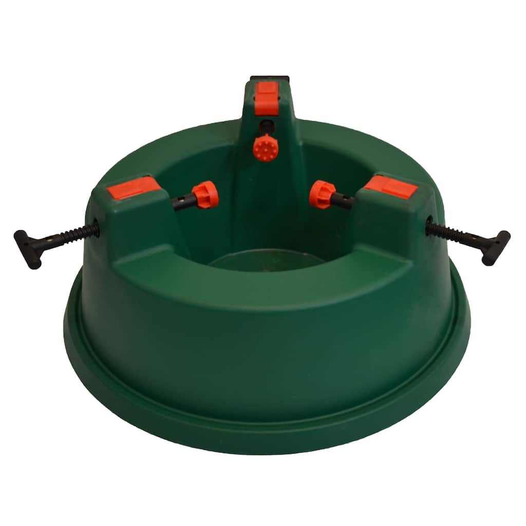 Green Wide Mouth Simple Set Live Christmas Tree Stand