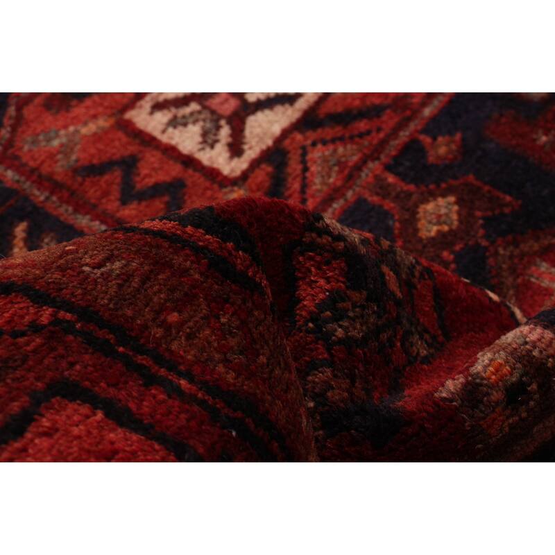 ECARPETGALLERY Hand-knotted Andelz Red Wool Rug - 3'5 x 9'7