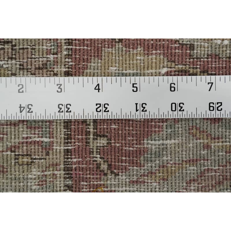 Hand Knotted Oriental 100% Wool Carpet Traditional Floral Green Tabriz Area Rug - 11' 3'' X 8' 2''
