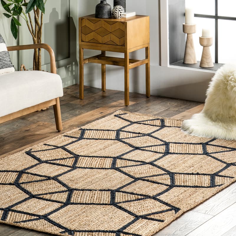 Nuloom Rozalia Jewel Jute Area Rug
