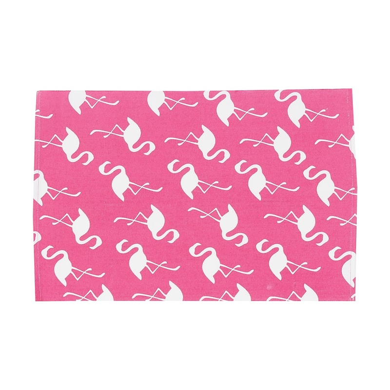 Beachy Flamingo Cotton Placemat Set of 6 - Set of 6
