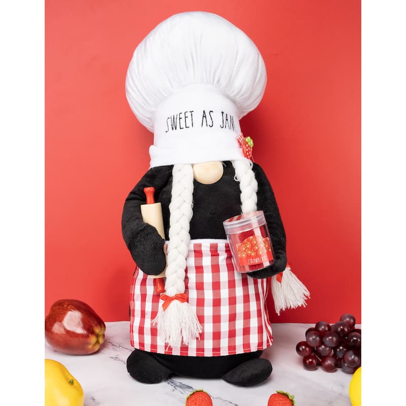 Rae Dunn Plush Kitchen Gnome - SWEET AS JAM