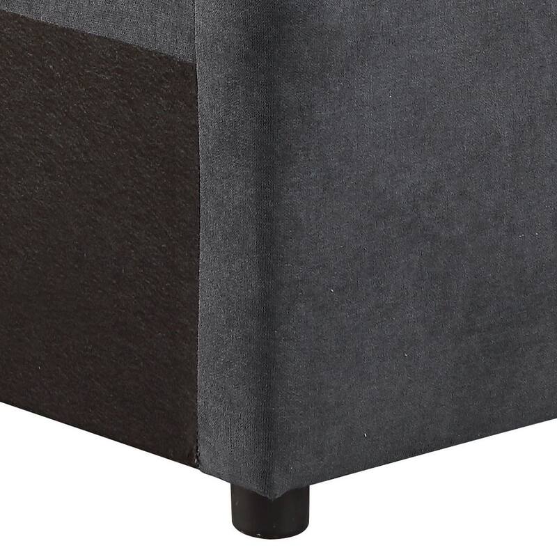 Grey Accent Armchair with Loose Back and Throw Pillows
