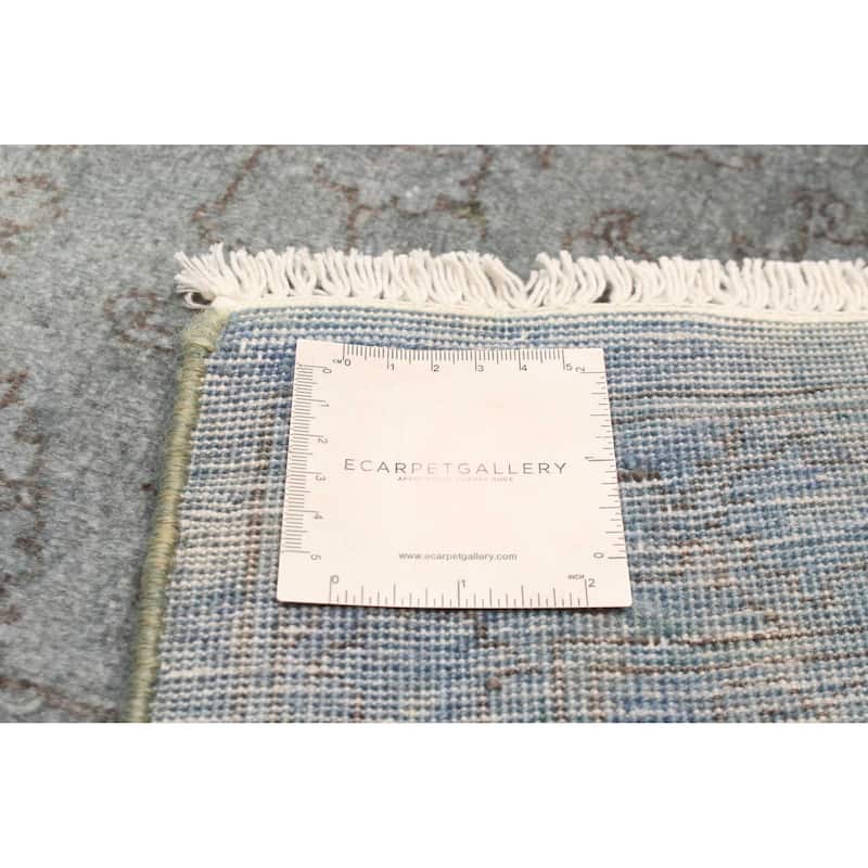 ECARPETGALLERY Hand-knotted Vibrance Charcoal Wool Rug - 6'0 x 8'10