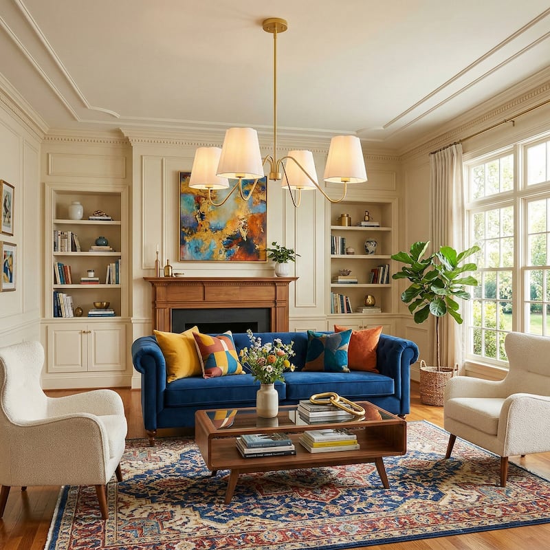 Acroma 4 - Light Dimmable Gold Chandelier Classic / Traditional Chandelier