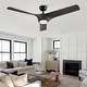 preview thumbnail 45 of 58, YUHAO 56 inch 6 Speed Quiet DC Motor Indoor Matte White Ceiling Fans with Lights and Remote Control