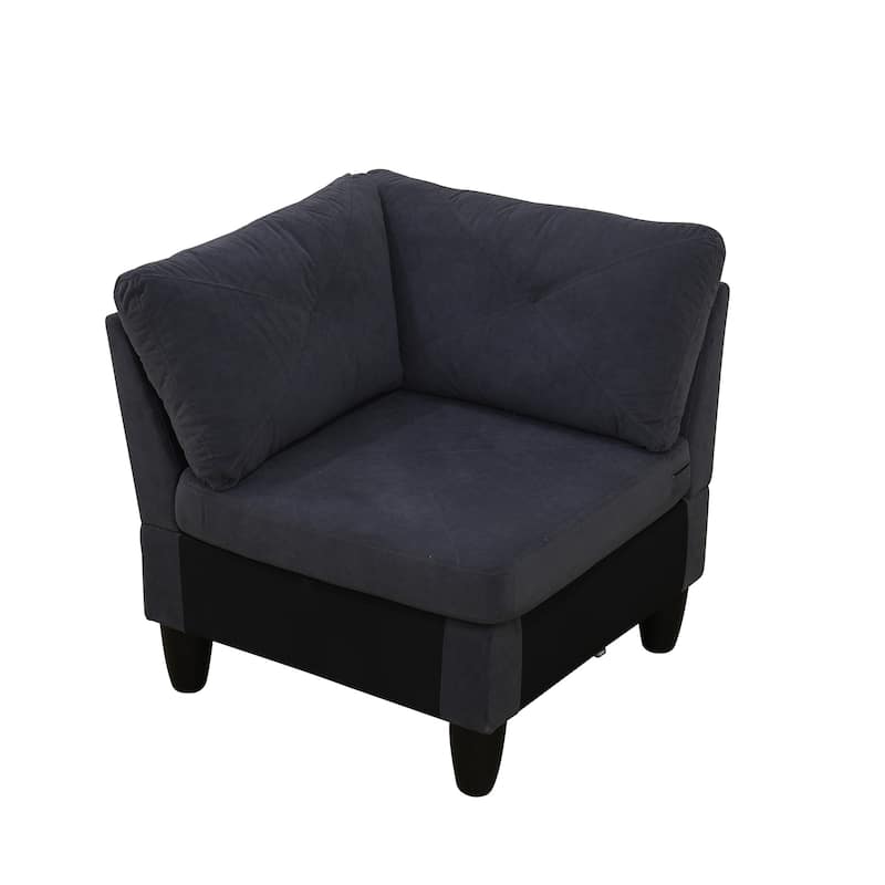 Contemporary 4-Piece L-Shaped Sectional Sofa Set