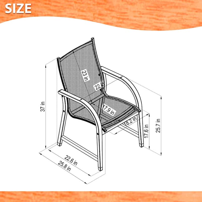 Outdoor 9pc Square Patio Dining Set