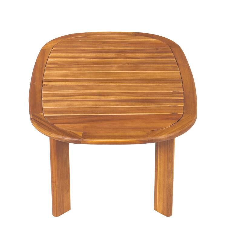 Christopher Knight Home - Acacia Wood Outdoor Patio Conversation Set