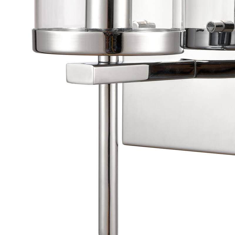 Elk Home Oakland Chrome With Clear Glass 1 Light Sconce