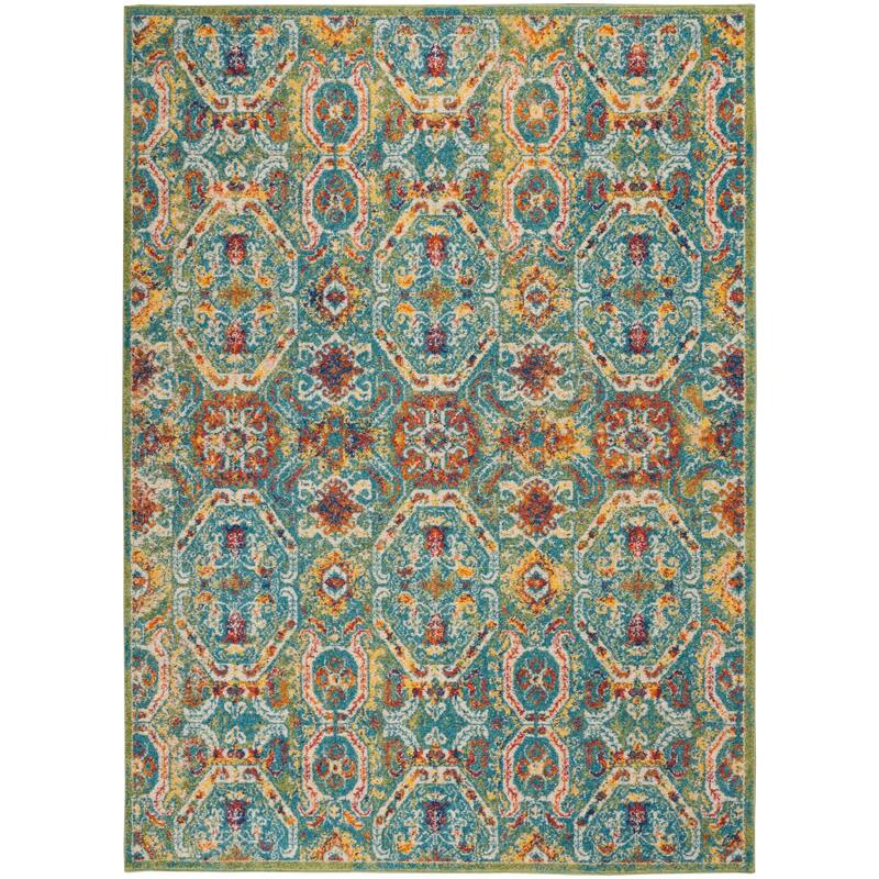 Nourison Allur Colorful Boho Tribal Medallion Area Rug