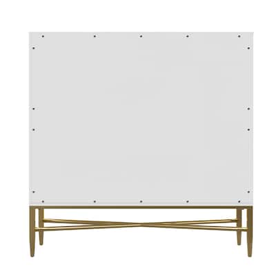 2 Door White Locker Accent Cabinet