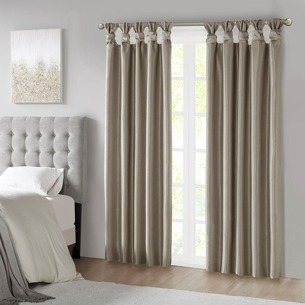 Twist Tab Total Blackout Window Curtain Panel