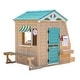 preview thumbnail 17 of 15, Teamson Kids Agnes Wooden Playhouse with Garden Window, Fixed Bench & Flower Boxes, Tan