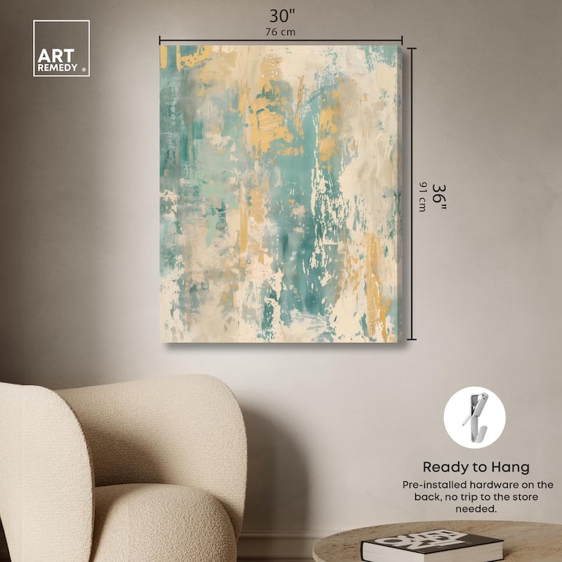 Minted Ivory II Canvas by Art Remedy, Gallery Wrapped