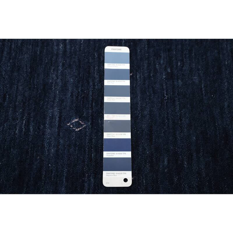 ECARPETGALLERY Hand Loomed Kashkuli Gabbeh Navy Wool Rug - 5'6 x 8'0