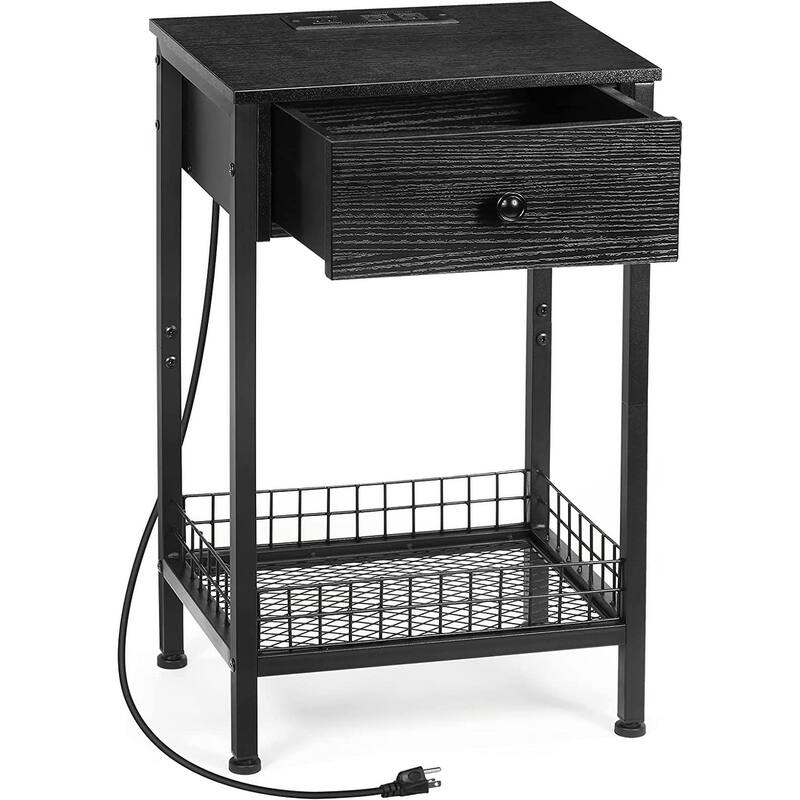 Nightstand with Charging Station