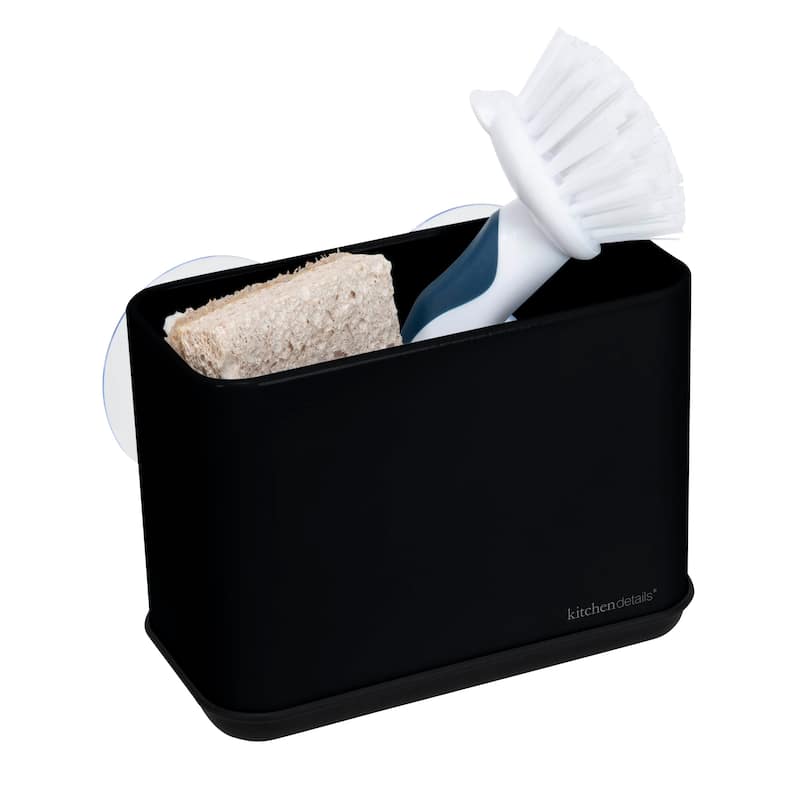 Kitchen Details Suction Sink Caddy in Matte Black