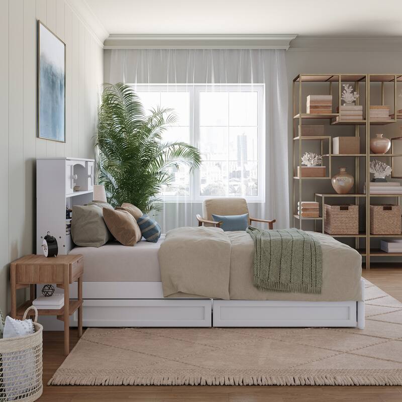 Hadley Platform Bed with Panel Footboard and Storage Drawers