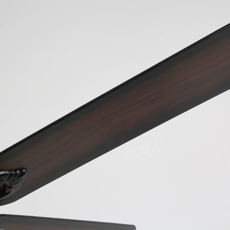 CurveCurio 52-inch Classic Ceiling Fan with Crystal Light Shade, 3 Light, Remote Control and Pull Chain Control for Living Room