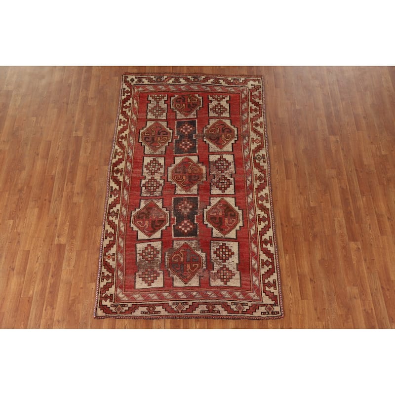 Lori Persian Antique Area Rug Handmade Wool Carpet - 4'3"x 7'5"