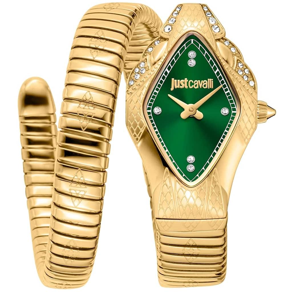 Just Cavalli Women's Ferocious Snake Green Dial Watch - JC1L306M0045 - 6 (36)