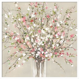 Peach Blossom Bouquet by Asia Jensen Wood Framed Wall Art Print ...