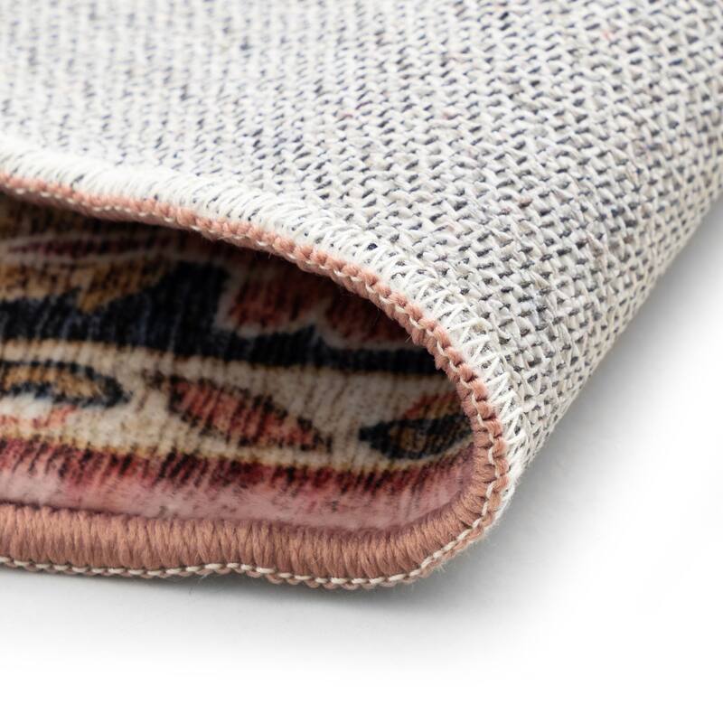 Smart Wash Ambient Glam Oriental Indoor Polyester Area Rug