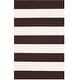 preview thumbnail 87 of 148, SAFAVIEH Handmade Montauk Caspian Stripe Cotton Flatweave Rug 2'6" x 4' - Chocolate/Ivory