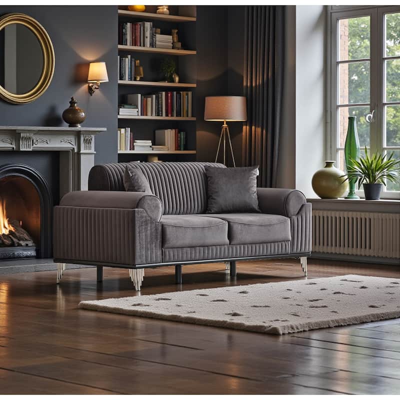 Flow 2 Pieces Living Room Sets 1 Sofa 1 Loveseat