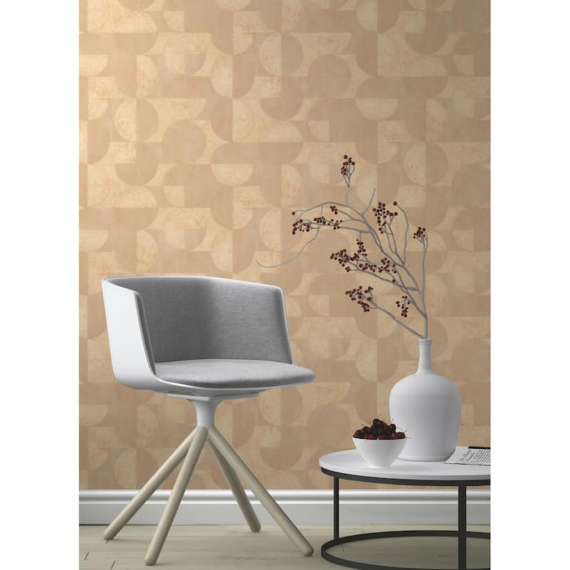 Advantage Barcelo Light Brown Circles Wallpaper