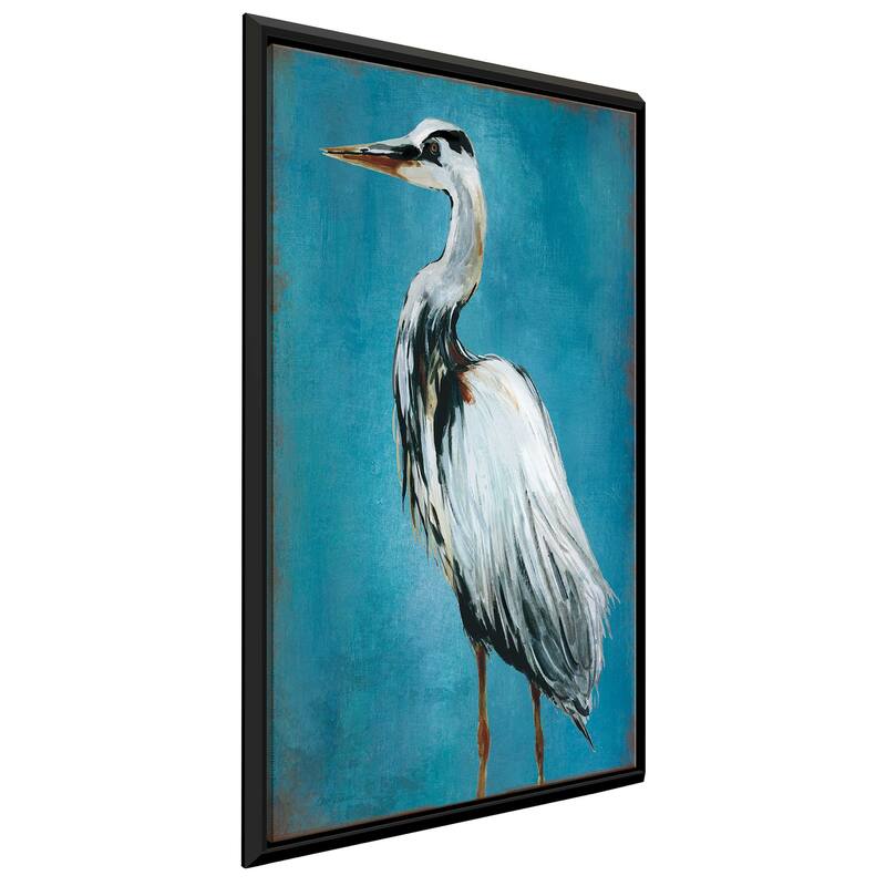 "Great Blue Heron II" by Carol Robinson Print on Floating Canvas