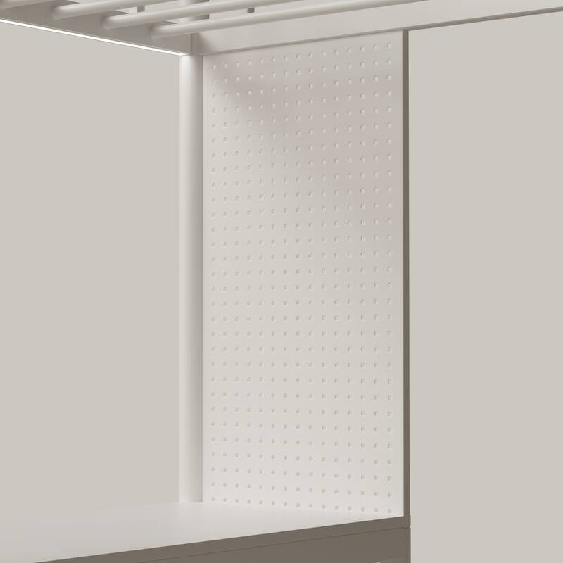 Full Size Bunk Bed with Twin Size, LED light and Charging Socket