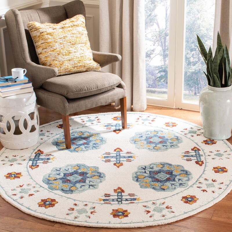 SAFAVIEH Handmade Blossom Elze & Contemporary Floral & Botanical