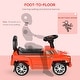preview thumbnail 4 of 8, Toddler Push Ride-On Car with Under-Seat Storage, Music & Safety Features - Red