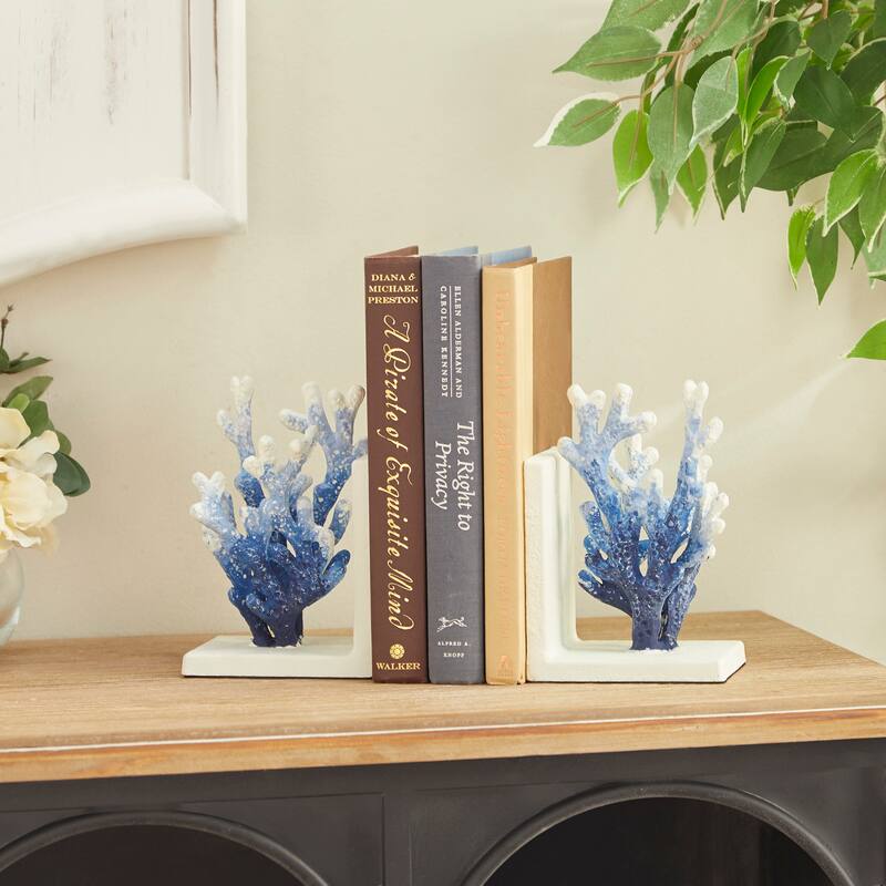 Iron Farmhouse Bookends (Set of 2) - 4x7 - Blue