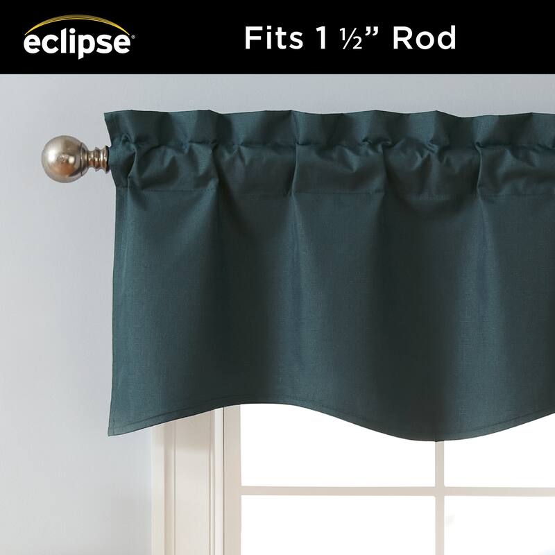Eclipse Kendall Solid Scalloped Valance