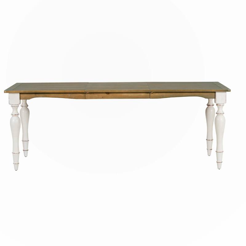 82.7inch Extendable Dining Table with 23.6inch Removable Leaf