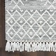 preview thumbnail 3 of 3, New Concept Washables Grey/Ivory Flat Woven Moroccan Indoor Area Rug
