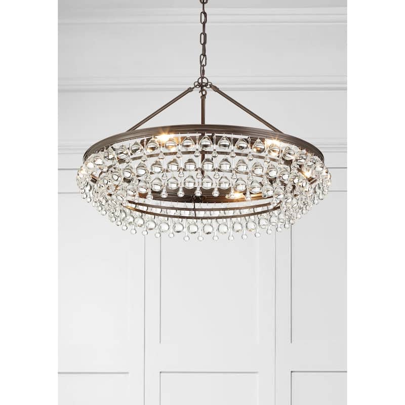 Crystorama Lighting Group Calypso 6 Light 30" Wide Chandelier with