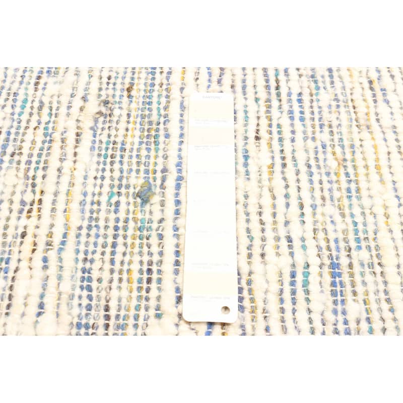 ECARPETGALLERY Braid weave Sienna Cream Wool Rug - 5'0 x 8'0