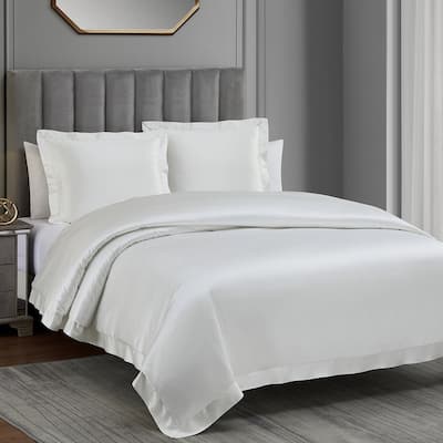 HiEnd Accents High Shine Satin Duvet Cover Set, 3PC